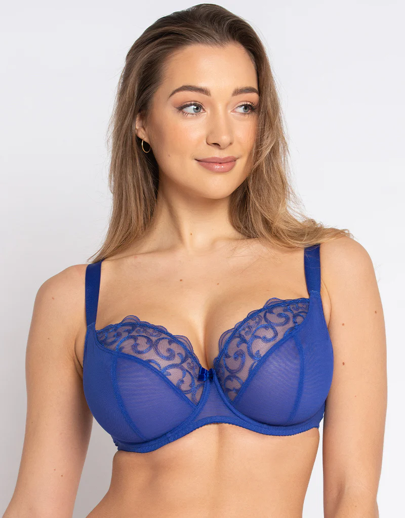 Flirtelle Alice Balcony Bra Electric Blue - Image 3