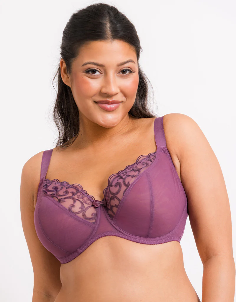 Flirtelle Alice Balcony Bra Mauve/Plum - Image 3