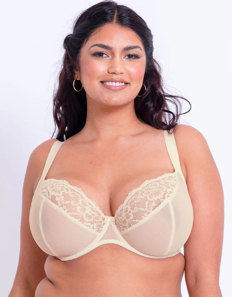 Flirtelle Chloe Plunge Bra Ivory - Image 3