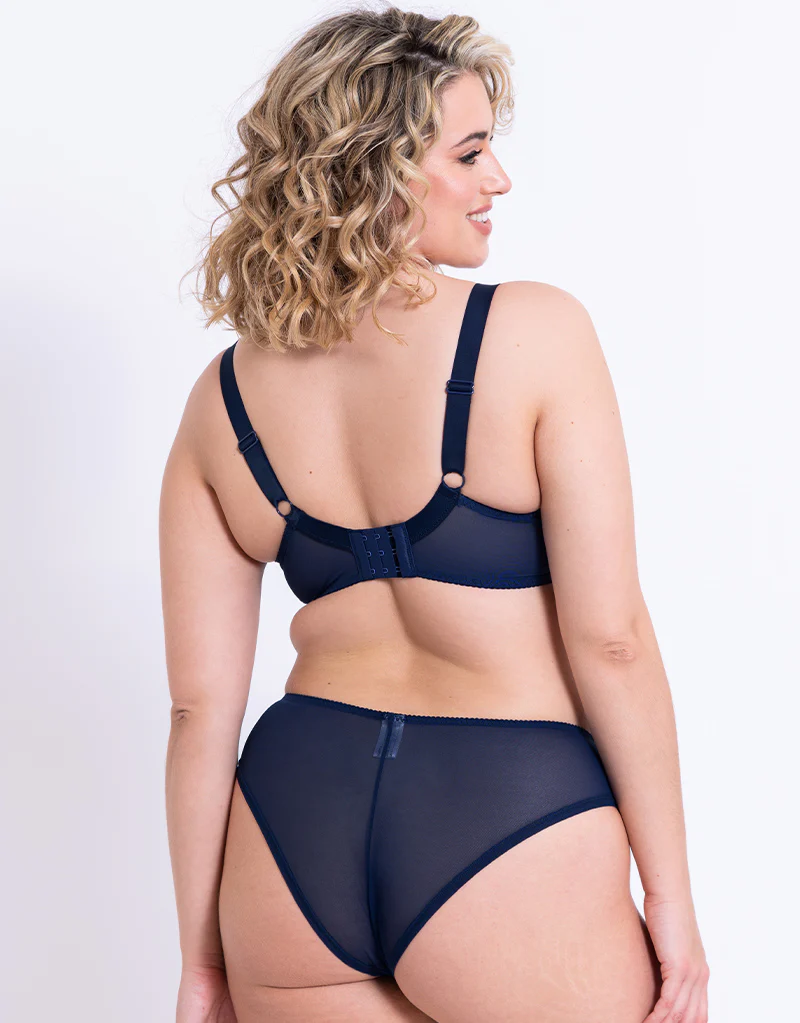 Flirtelle Chloe Plunge Bra Navy - Image 6