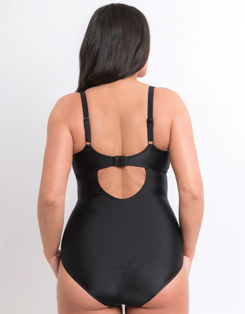 Flirtelle Dubai Escape Balcony Swimsuit Black - Image 6