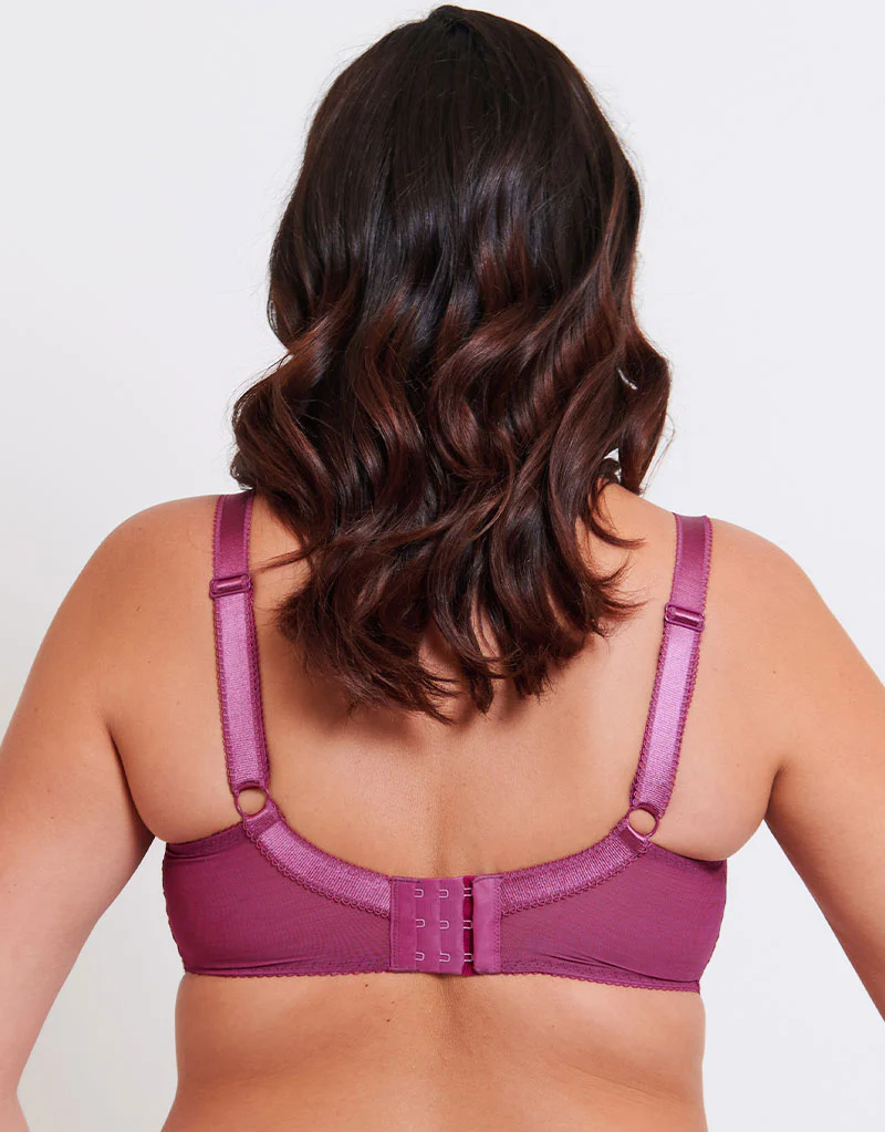 Flirtelle Elise Balcony Bra Berry Purple - Image 5