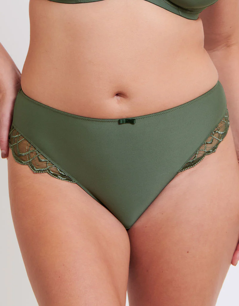 Flirtelle Emilie Deco Classic Brief Dusky Green