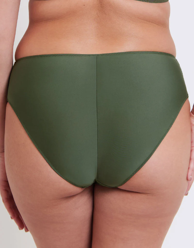 Flirtelle Emilie Deco Classic Brief Dusky Green - Image 2