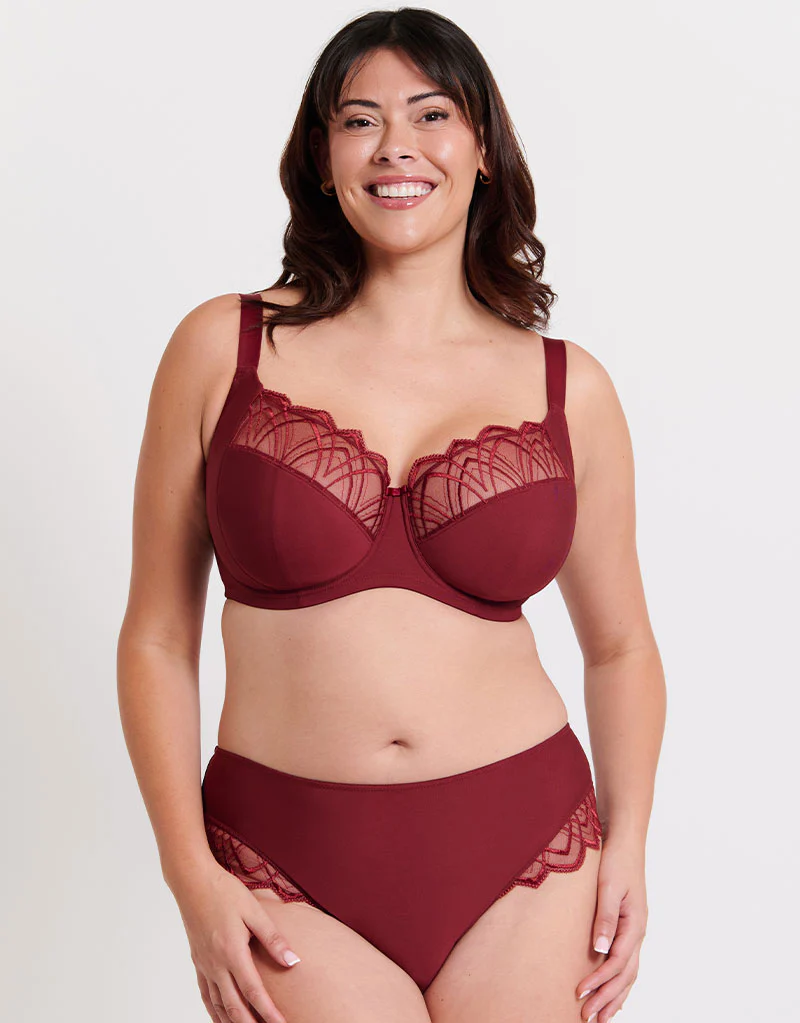 Flirtelle Emilie Deco Classic Brief Oxblood - Image 3