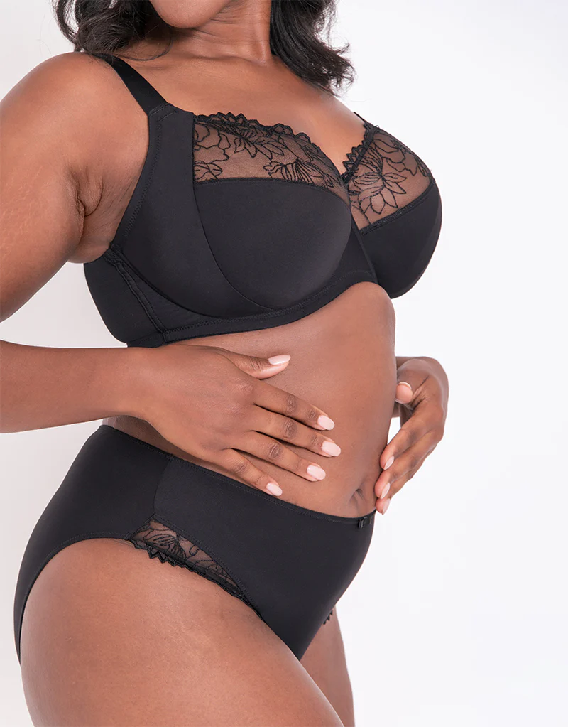 Flirtelle Emilie Full Cup Side Support Bra Black - Image 7