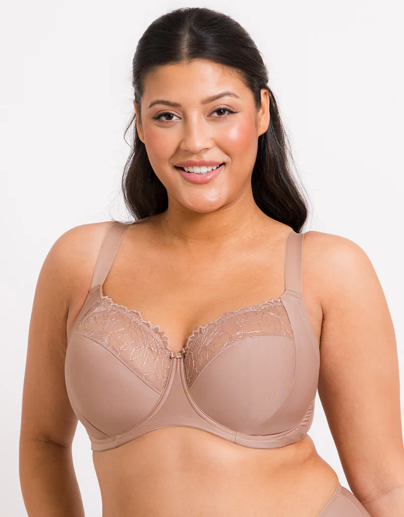 Flirtelle Emilie Full Cup Side Support Bra Cafe Au Lait - Image 3
