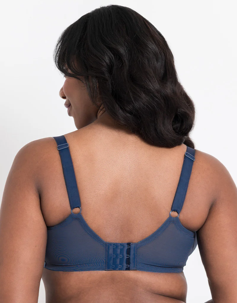 Flirtelle Emilie Full Cup Side Support Bra Denim Blue - Image 5