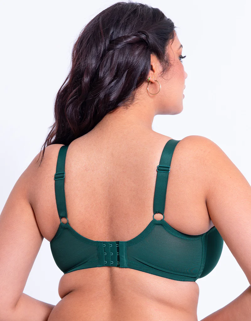 Flirtelle Emilie Full Cup Side Support Bra Spruce Green - Image 5