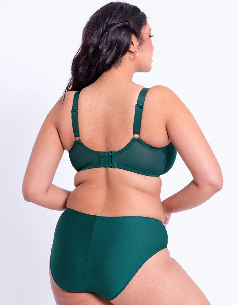 Flirtelle Emilie Full Cup Side Support Bra Spruce Green - Image 6