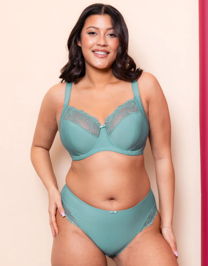 Flirtelle Emilie Full Cup Side Support Bra Mineral Blue - Image 2