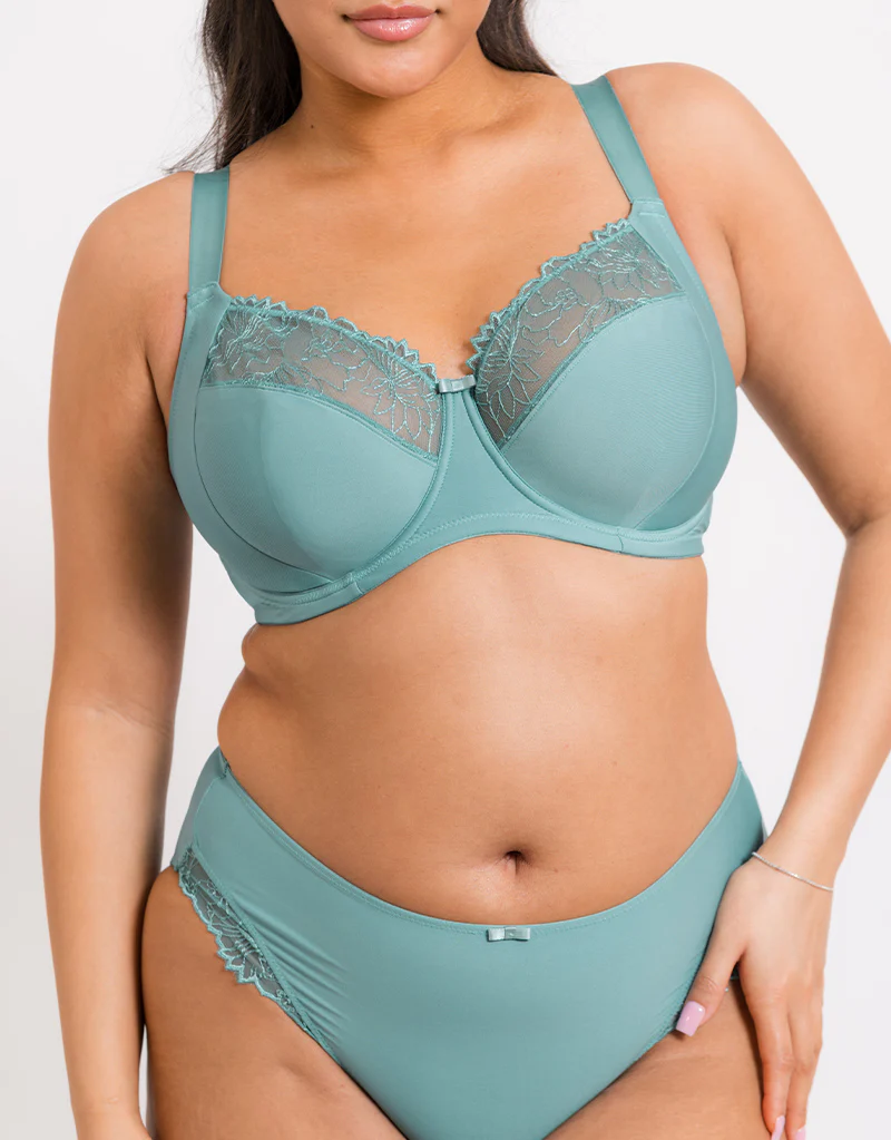 Flirtelle Emilie Full Cup Side Support Bra Mineral Blue - Image 7