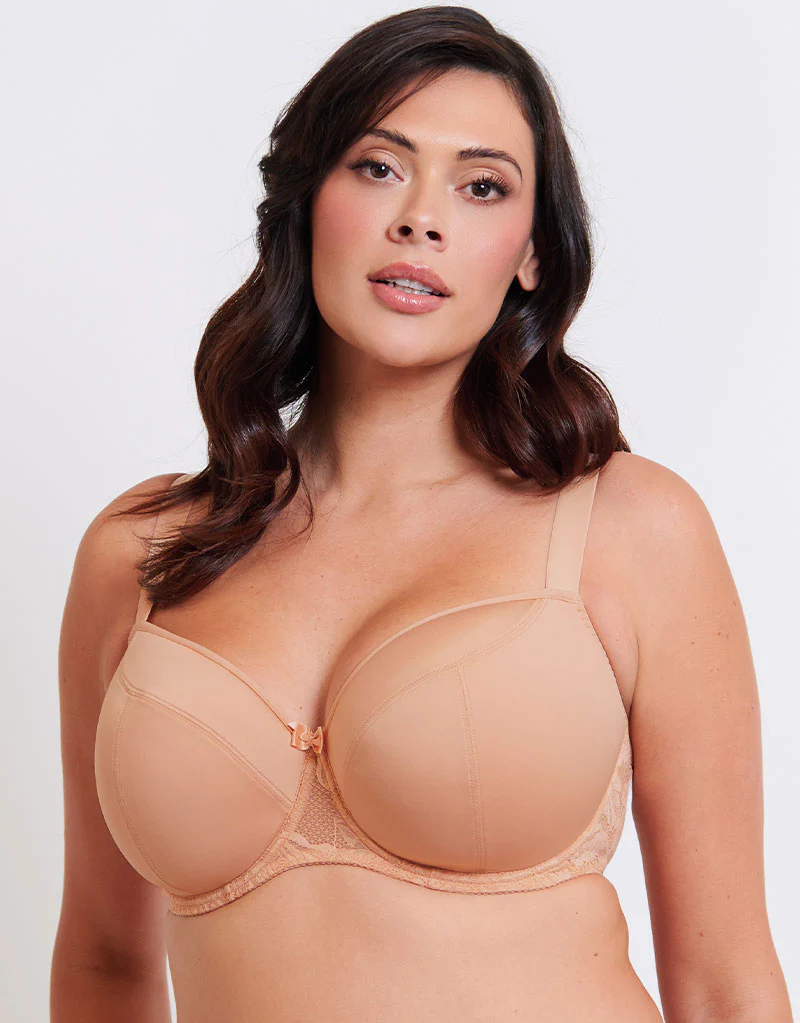 Flirtelle Emma Padded Balcony Bra Soft Beige - Image 3