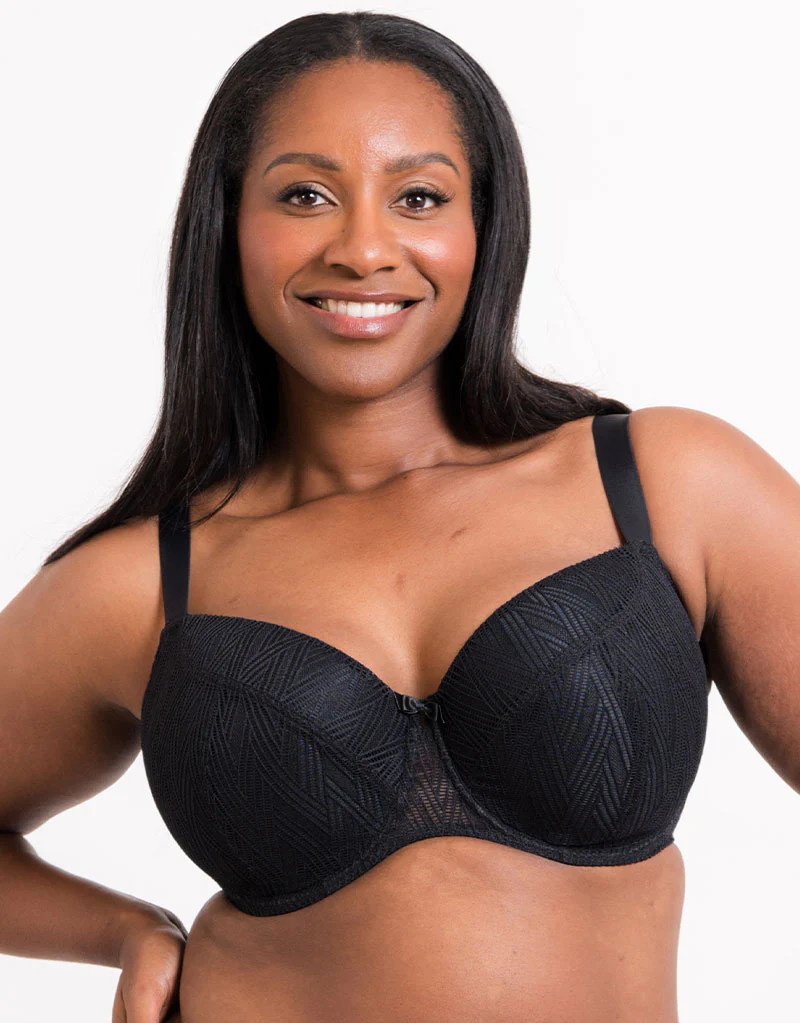 Flirtelle Esme Padded Balcony Bra Black - Image 3