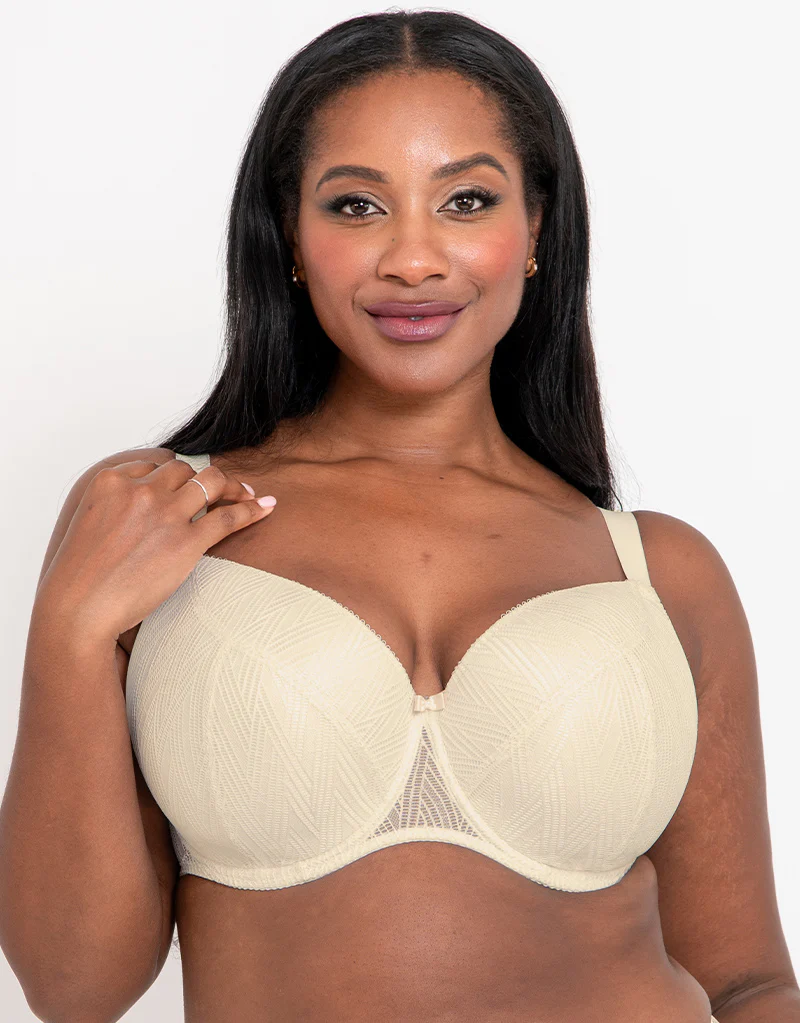 Flirtelle Esme Padded Balcony Bra Cream - Image 3