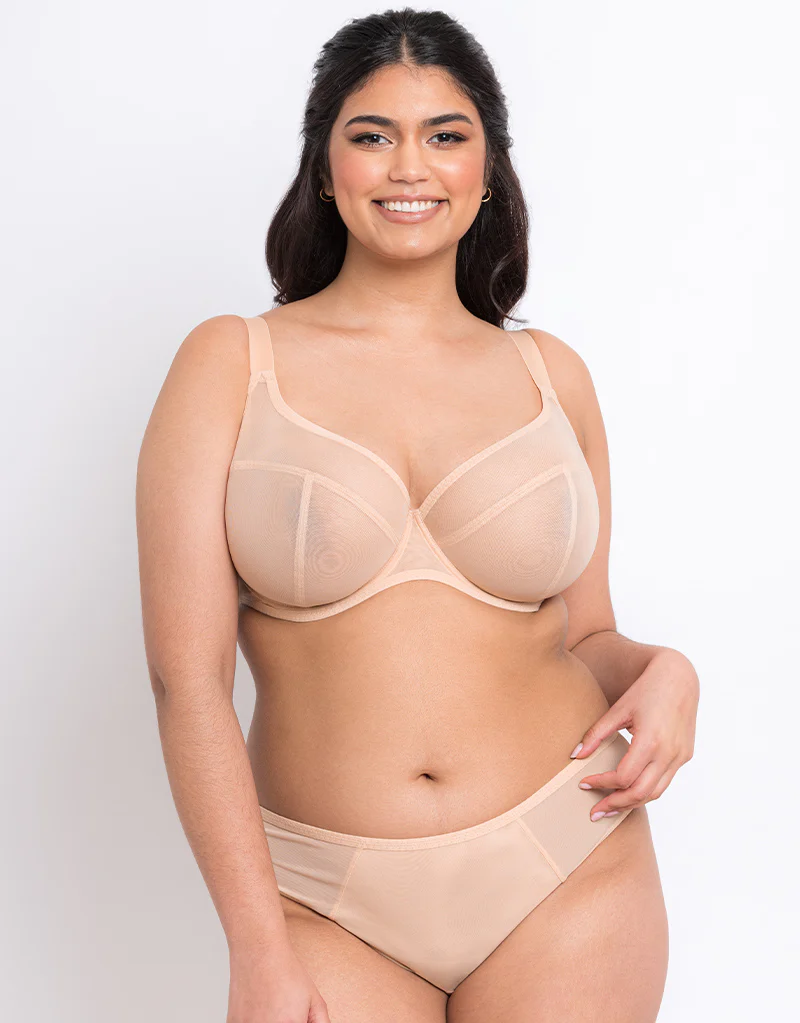 Flirtelle Hayley Plunge Bra Latte - Image 2