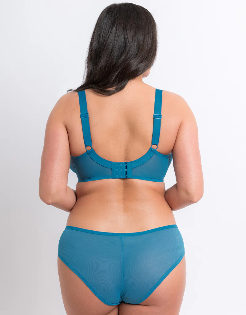 Flirtelle Hayley Plunge Bra Turquoise - Image 6