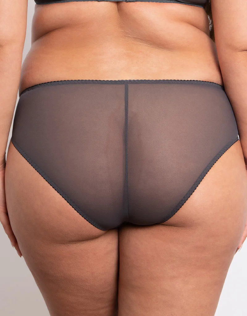 Flirtelle Holly Brazilian Brief Charcoal - Image 2