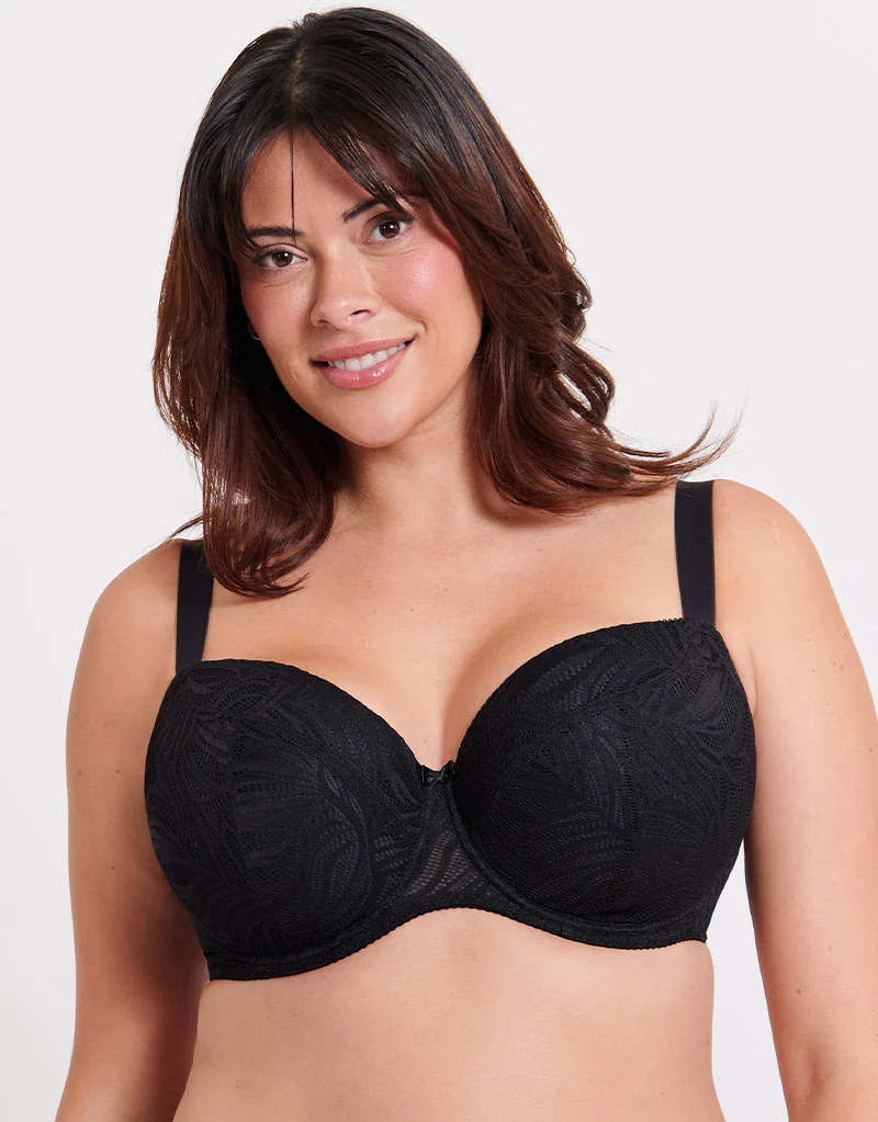 Flirtelle Isla Padded Balcony Bra Black - Image 3