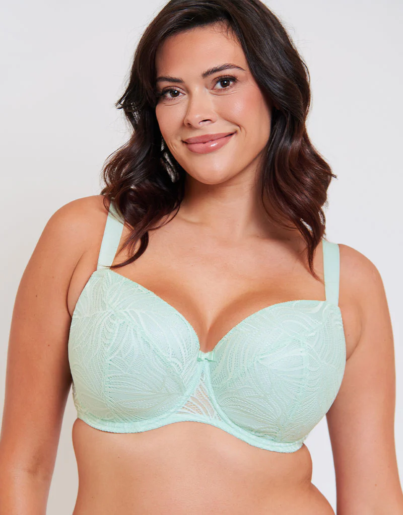 Flirtelle Isla Padded Balcony Bra Pale Mint - Image 3