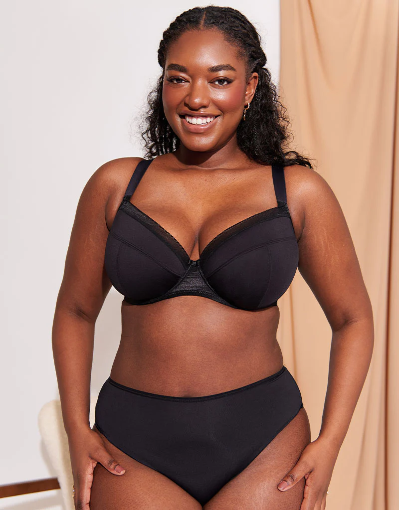 Flirtelle Josie Plunge Bra Black - Image 2