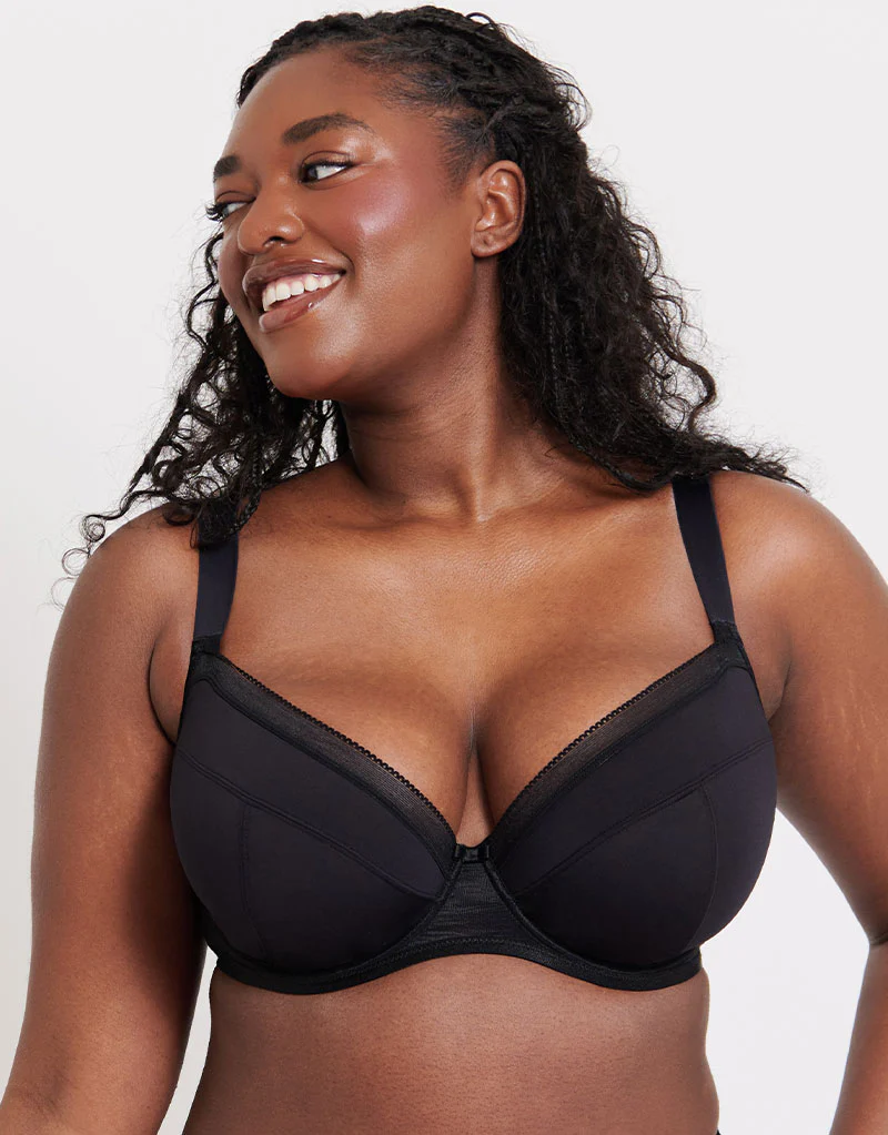 Flirtelle Josie Plunge Bra Black - Image 3