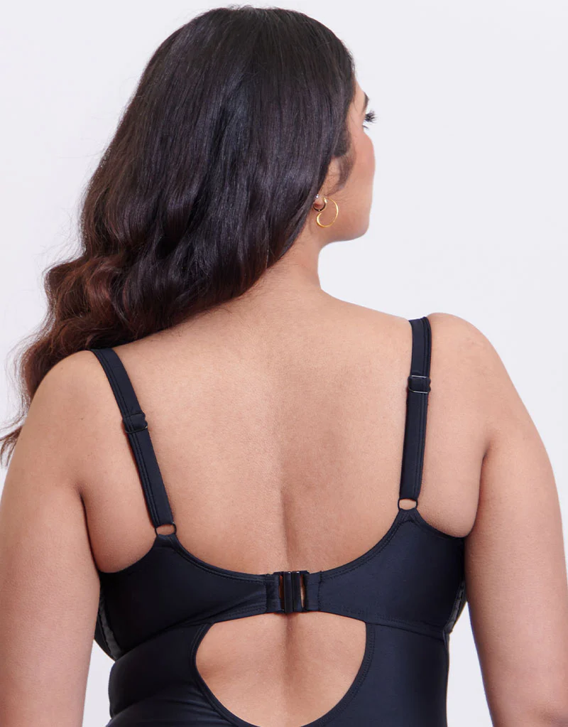 Flirtelle Maya Bay Balcony Swimsuit Black - Image 5