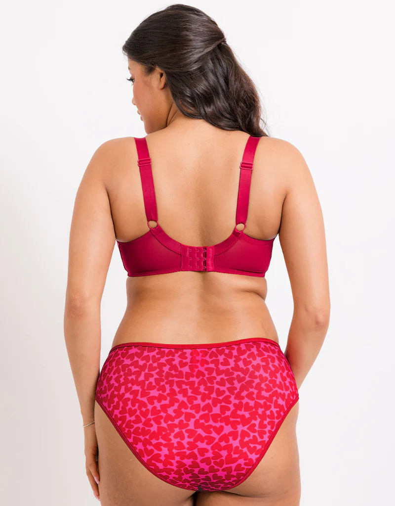 Flirtelle Riley Balcony Bra Red Hearts - Image 9