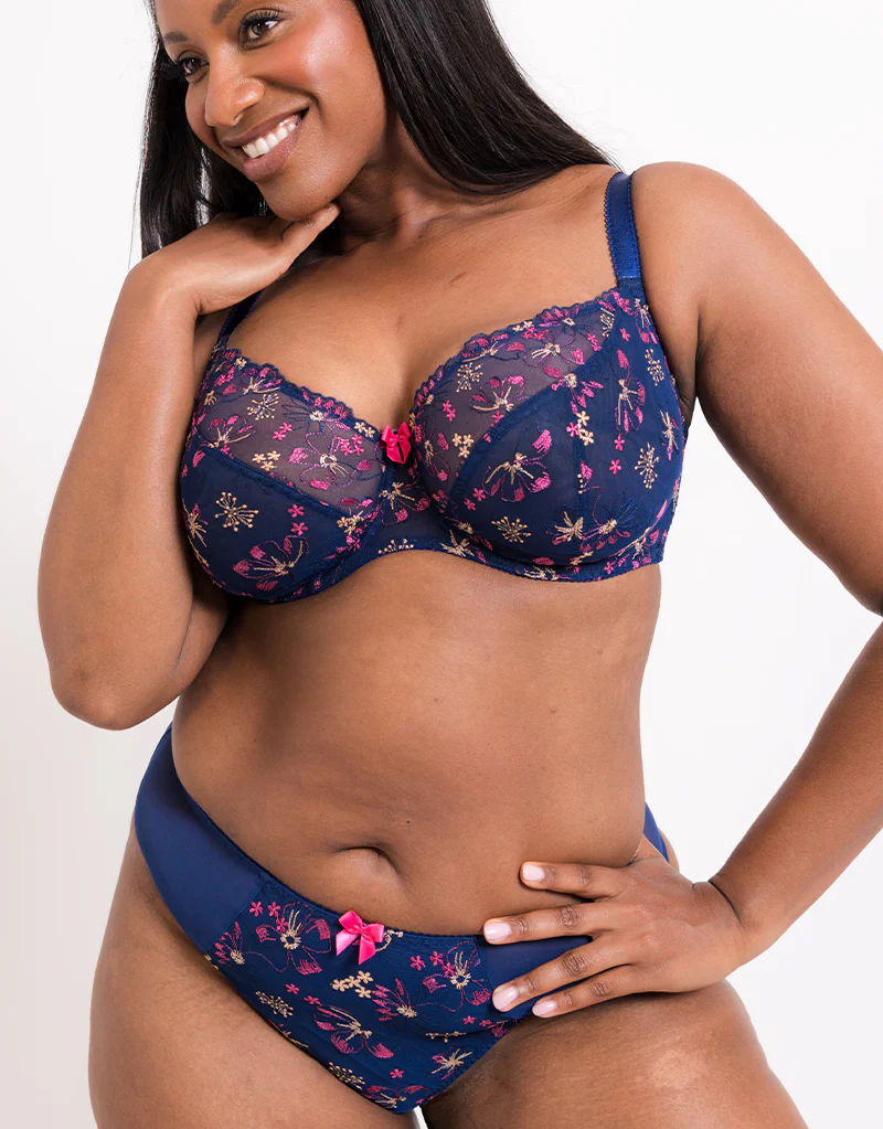 Flirtelle Rosie Balcony Bra Navy Mix - Image 7