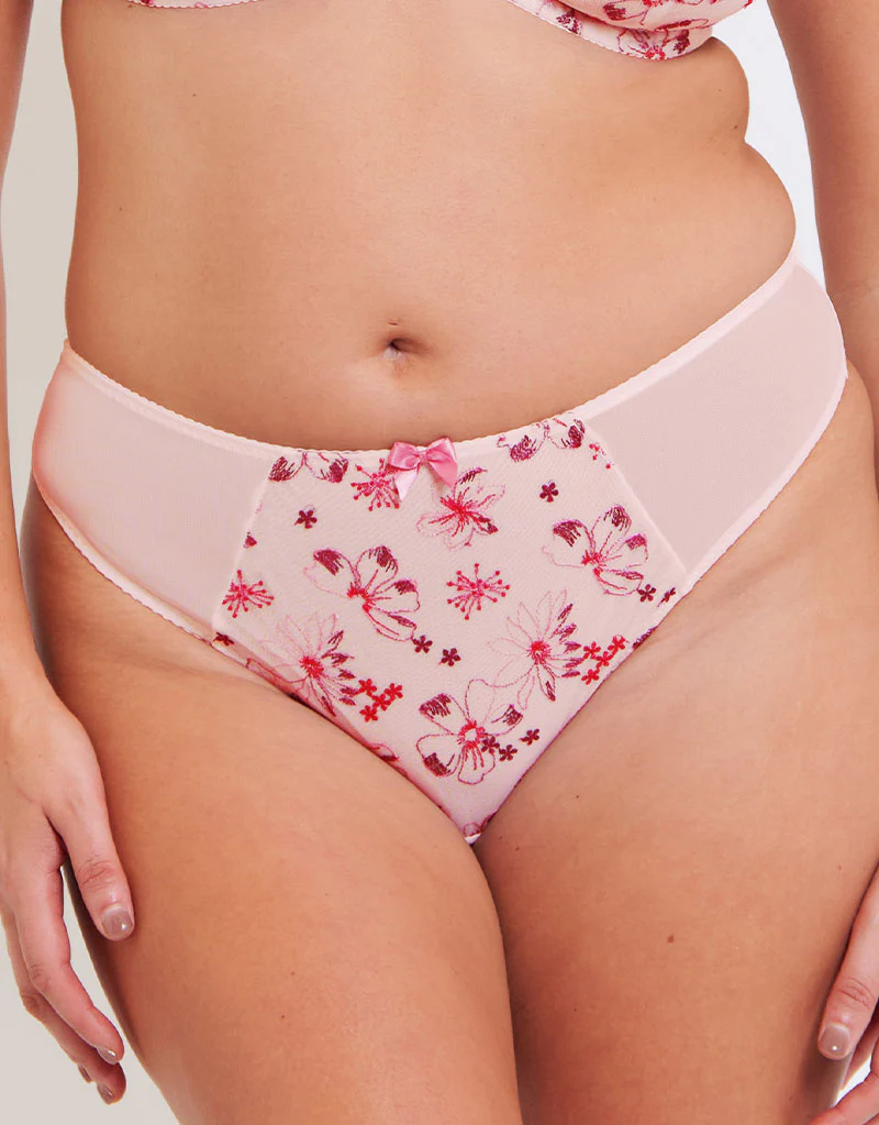 Flirtelle Rosie Brazilian Brief Cream/Berry Mix