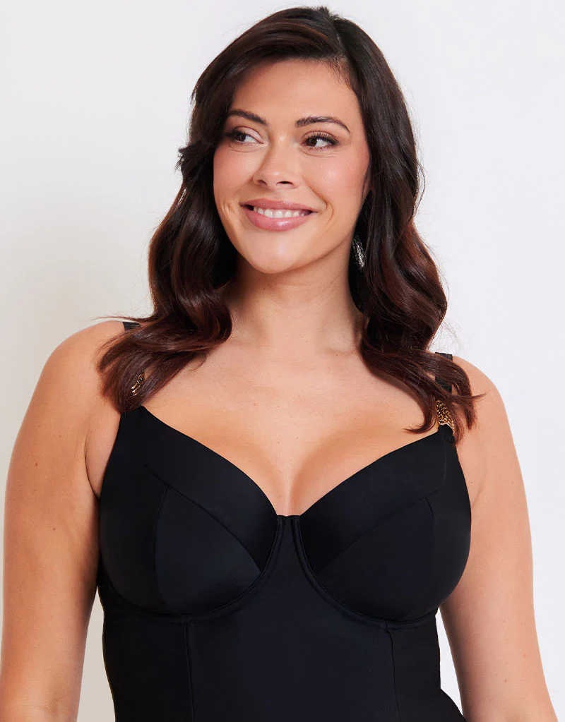 Flirtelle Salento Coast Balcony Swimsuit Black - Image 3