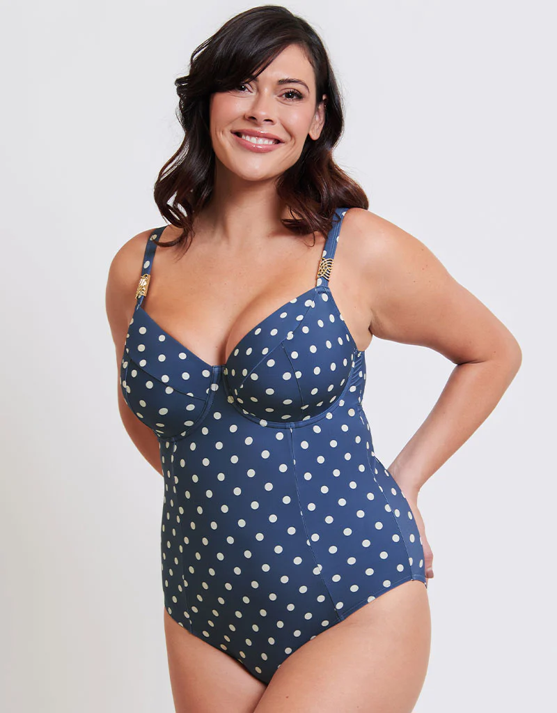 Flirtelle Salento Coast Balcony Swimsuit Polka Dot Print - Image 7