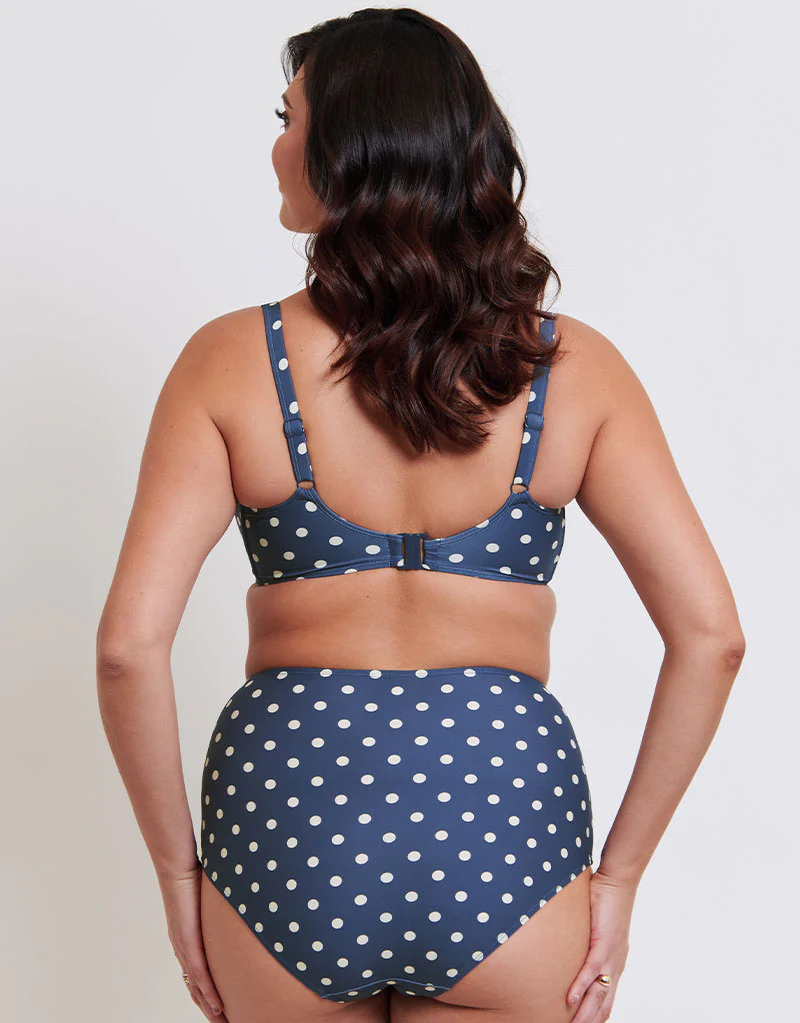 Flirtelle Salento Coast High Waist Bikini Brief Polka Dot Print - Image 4