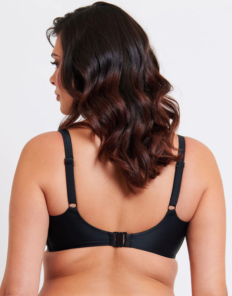 Flirtelle Salento Coast Padded Balcony Bikini Top Black - Image 5