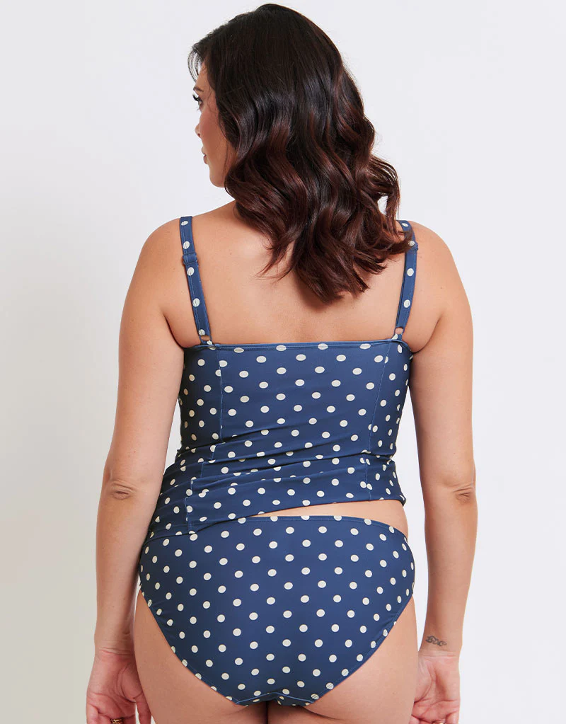 Flirtelle Salento Coast Wired Balcony Tankini Top Polka Dot Print - Image 6