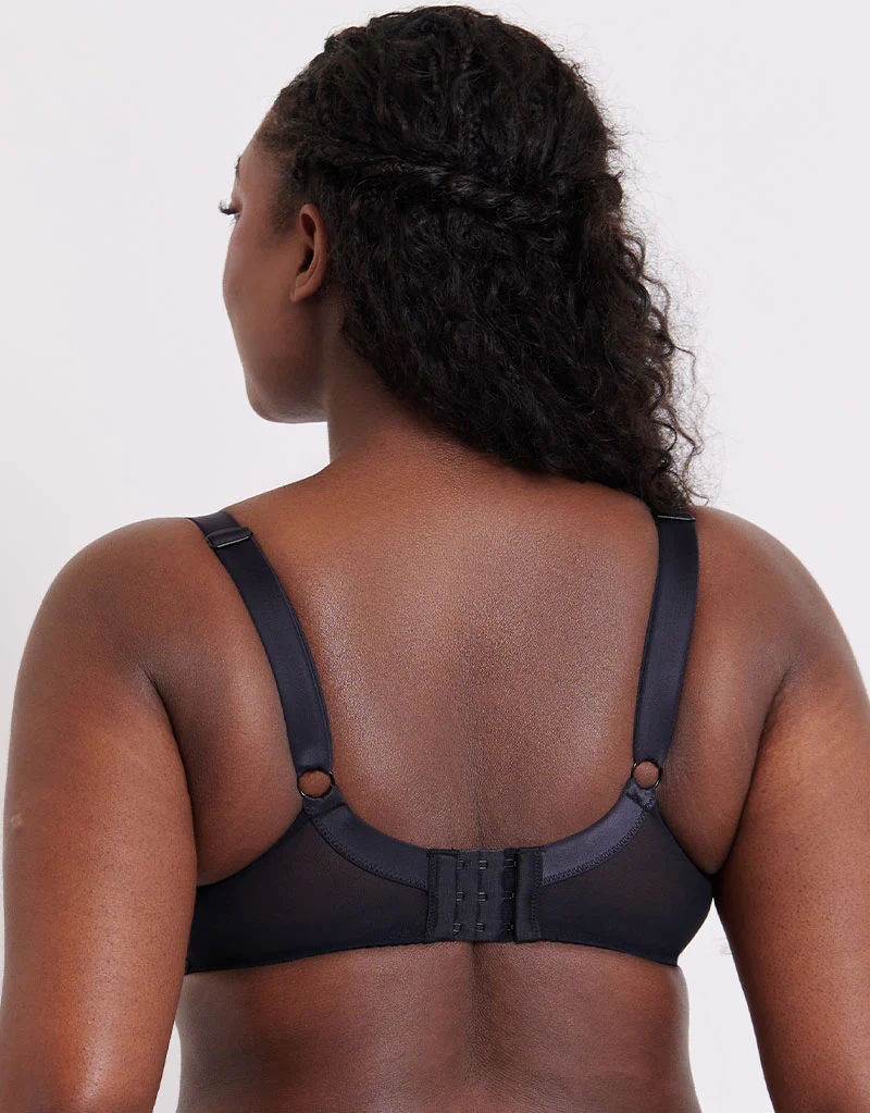 Flirtelle Swirl Balcony Bra Black/Blush - Image 5