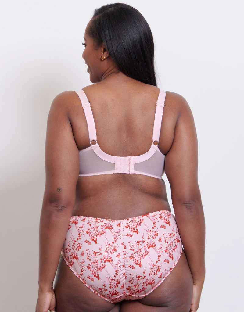 Flirtelle Swirl Balcony Bra Blush/Red Print - Image 6