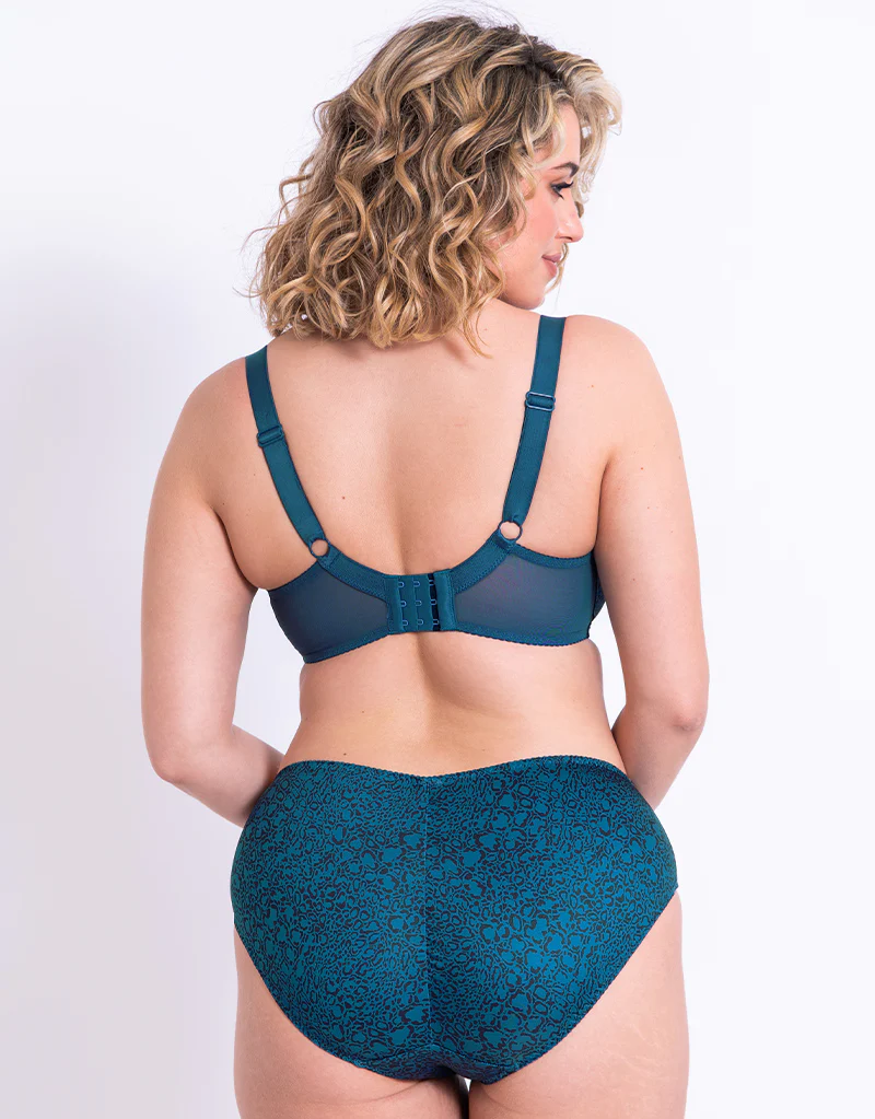 Flirtelle Swirl Balcony Bra Dark Leopard - Image 6