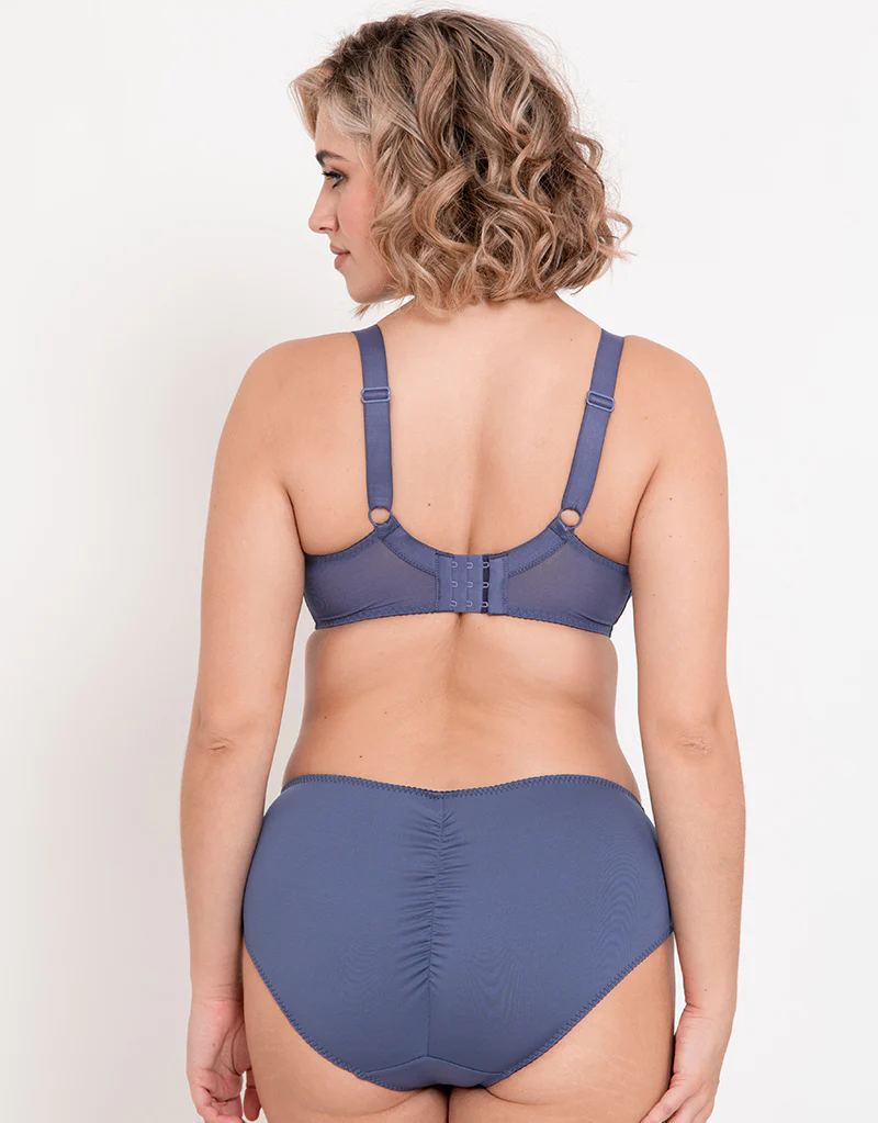 Flirtelle Swirl Balcony Bra Denim Blue - Image 6