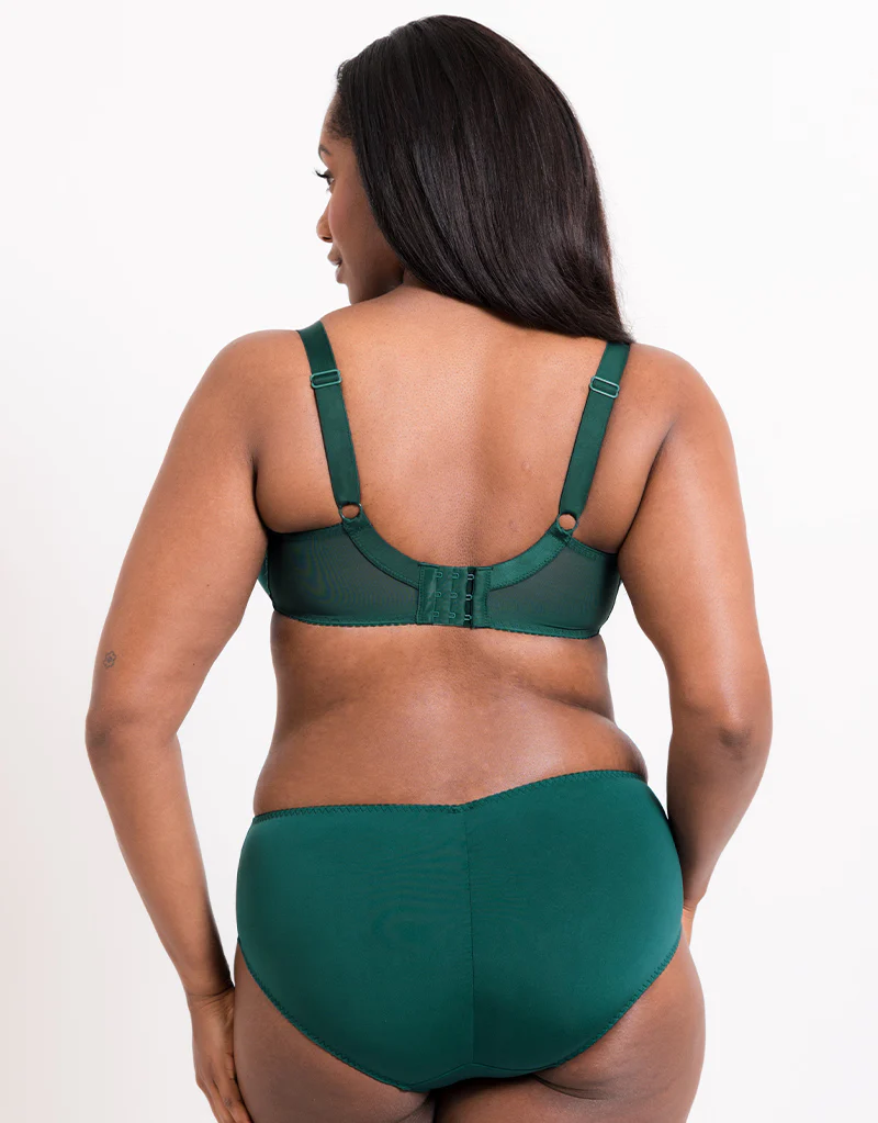 Flirtelle Swirl Balcony Bra Emerald - Image 8