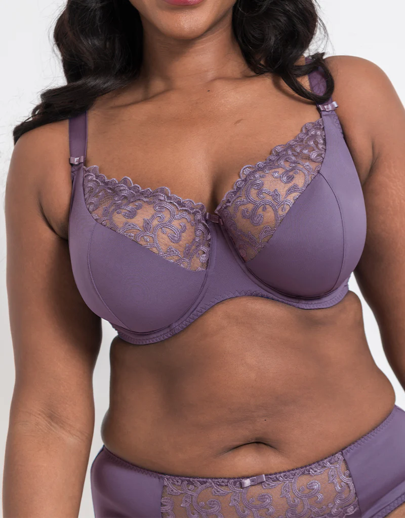 Flirtelle Swirl Balcony Bra Heather - Image 7
