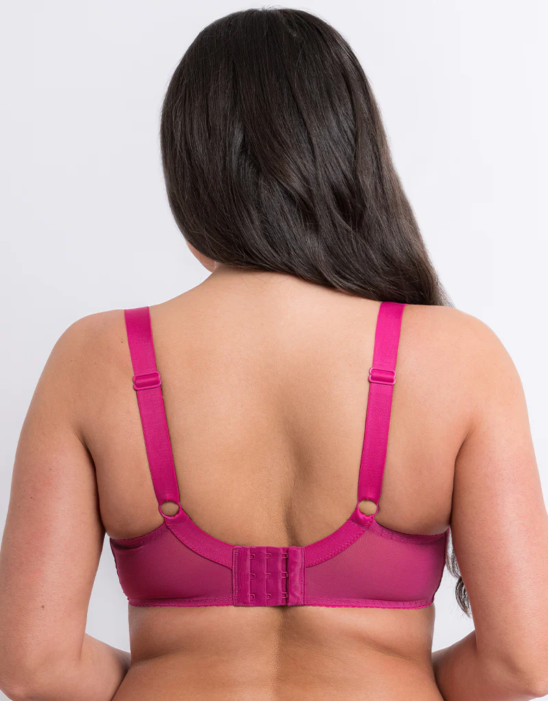 Flirtelle Swirl Balcony Bra Magenta - Image 5