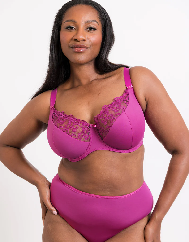 Flirtelle Swirl Balcony Bra Orchid - Image 8