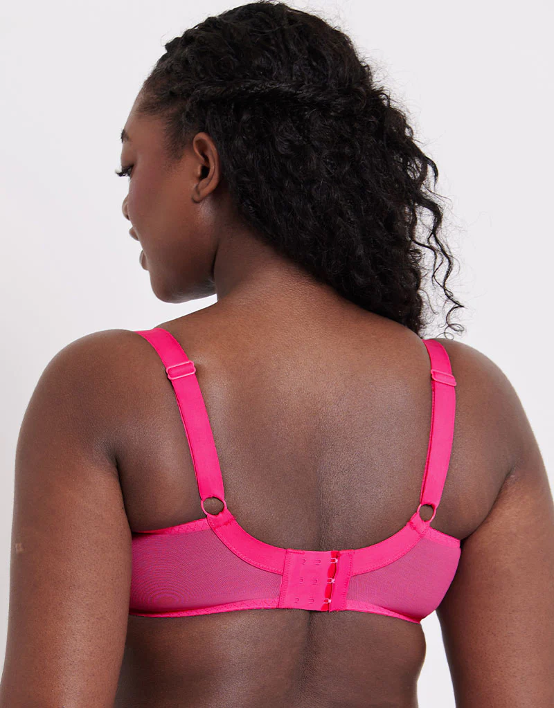 Flirtelle Swirl Balcony Bra Pink Zebra Print - Image 5
