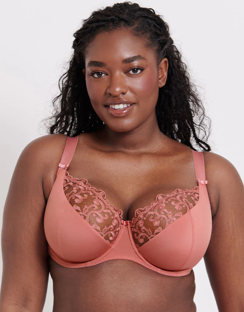 Flirtelle Swirl Balcony Bra Rose - Image 3