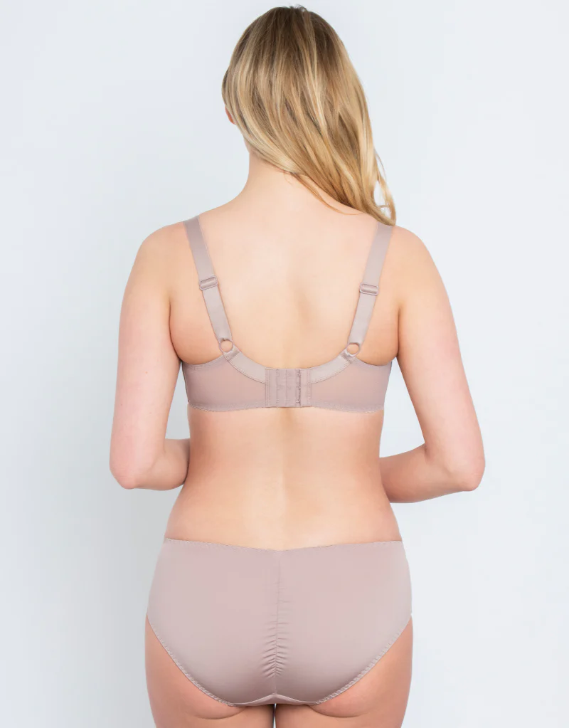 Flirtelle Swirl Balcony Bra Soft Taupe - Image 6