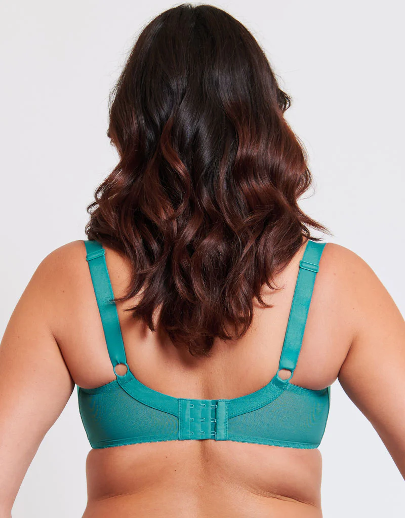 Flirtelle Swirl Balcony Bra Teal Blue - Image 5