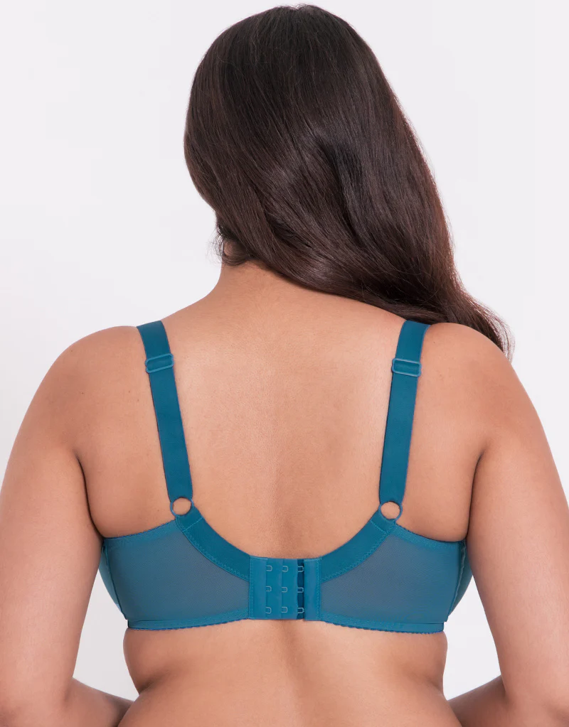 Flirtelle Swirl Balcony Bra Turquoise - Image 5