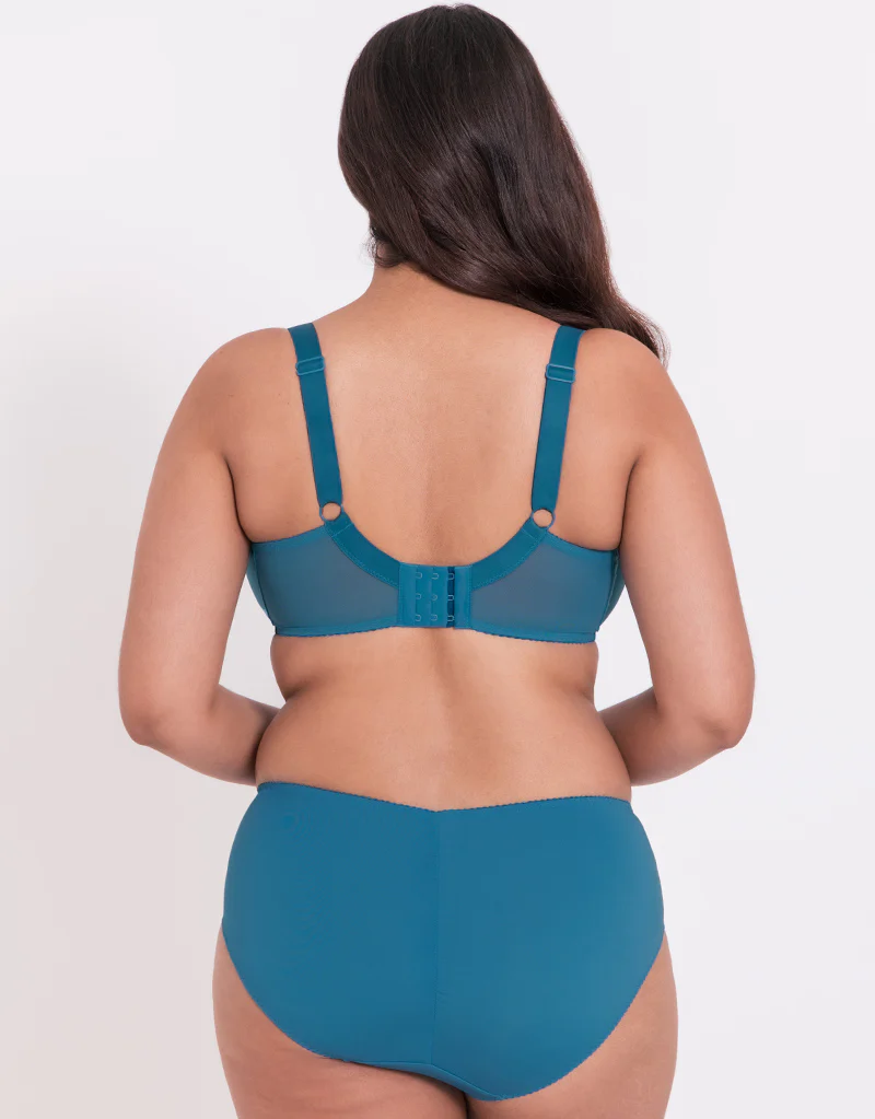 Flirtelle Swirl Balcony Bra Turquoise - Image 6