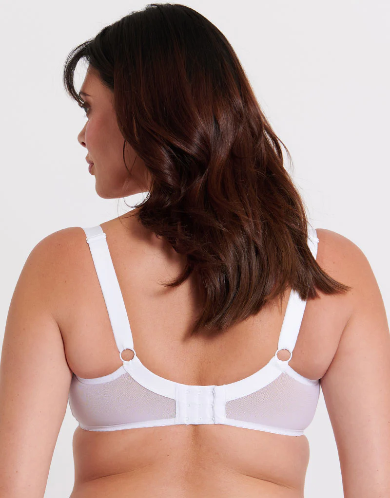 Flirtelle Swirl Balcony Bra White - Image 5